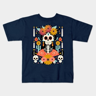 Dia De Los Muertos Kids T-Shirt